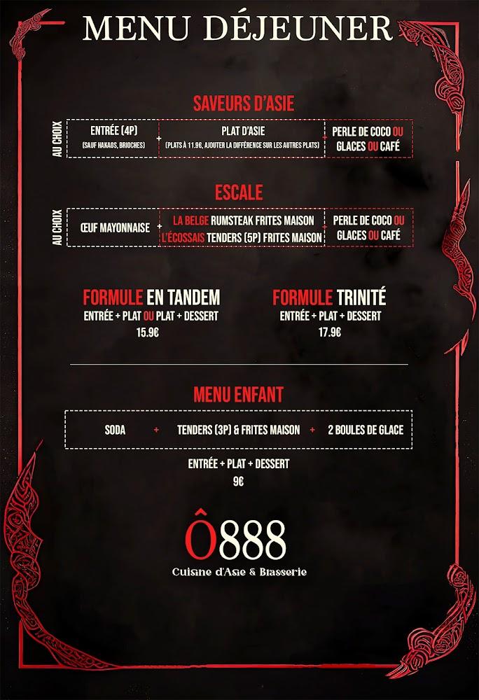 Restaurant Ô 888 - Menu Image 4